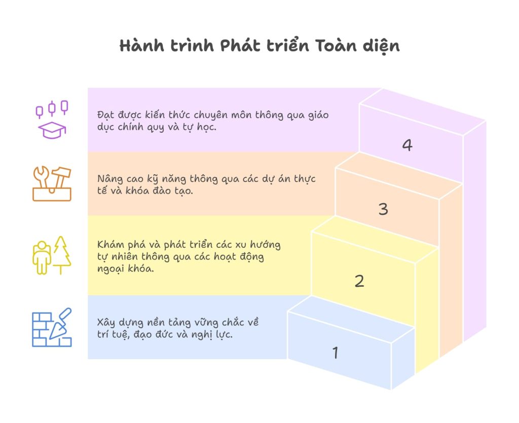 Hành trình phát triển bản thân 4 cấp độ