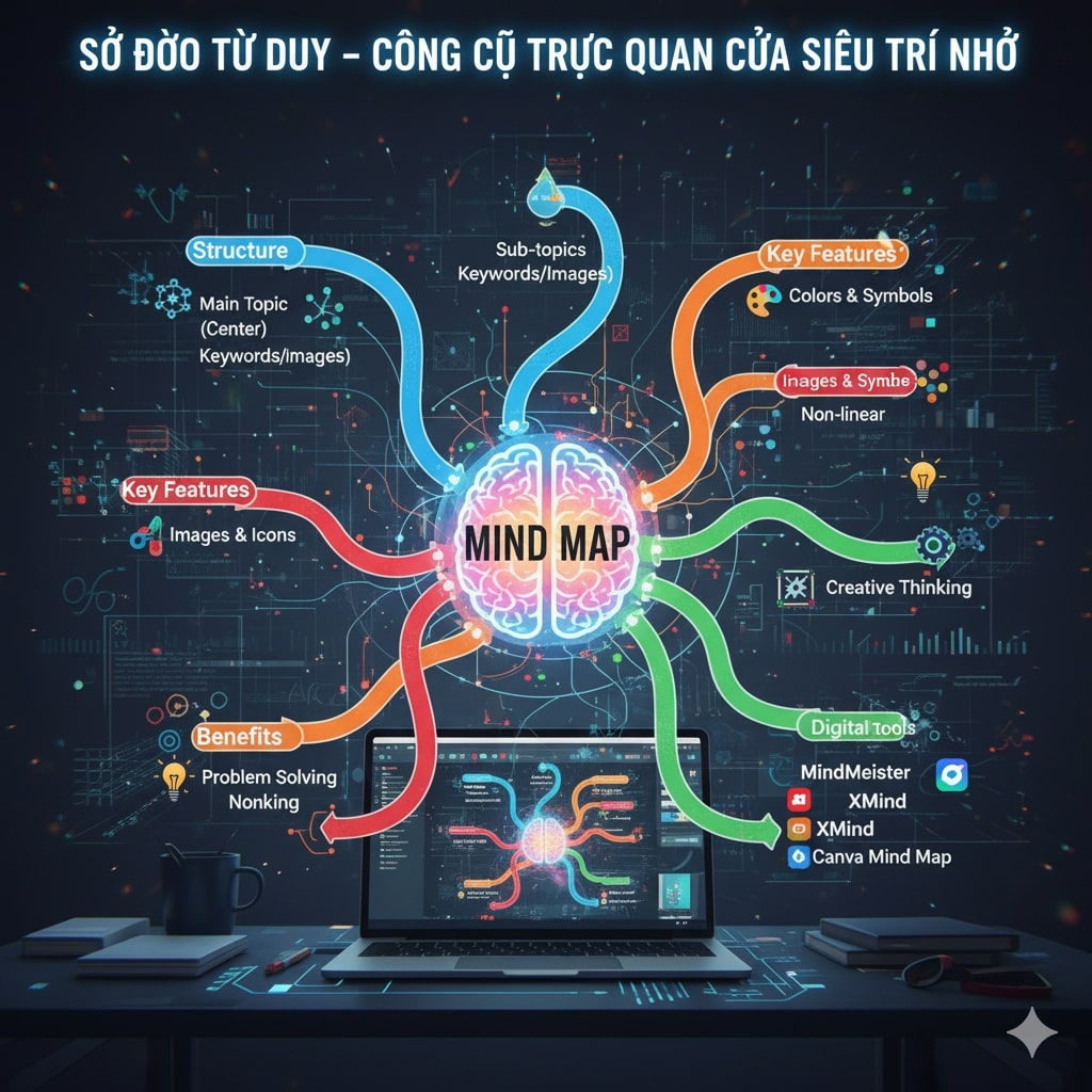 3. Mind Map giúp hệ thống hóa thông tin