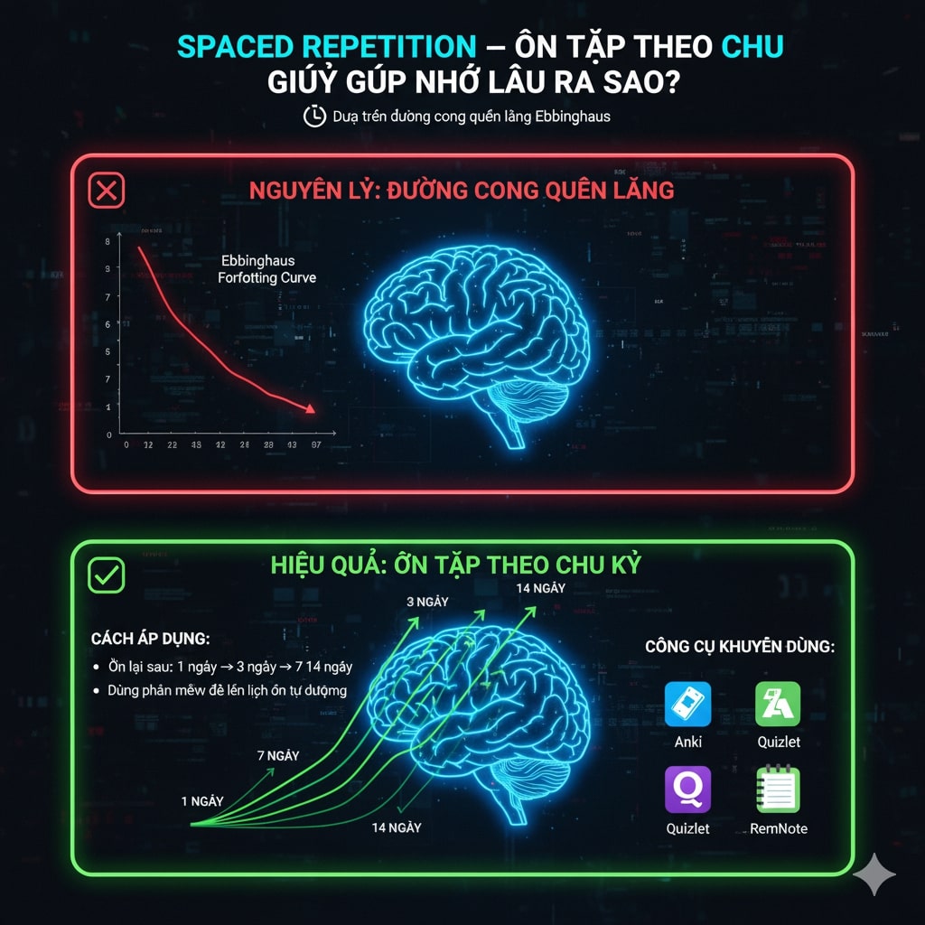 8. Spaced Repetition – Ôn tập theo chu kỳ