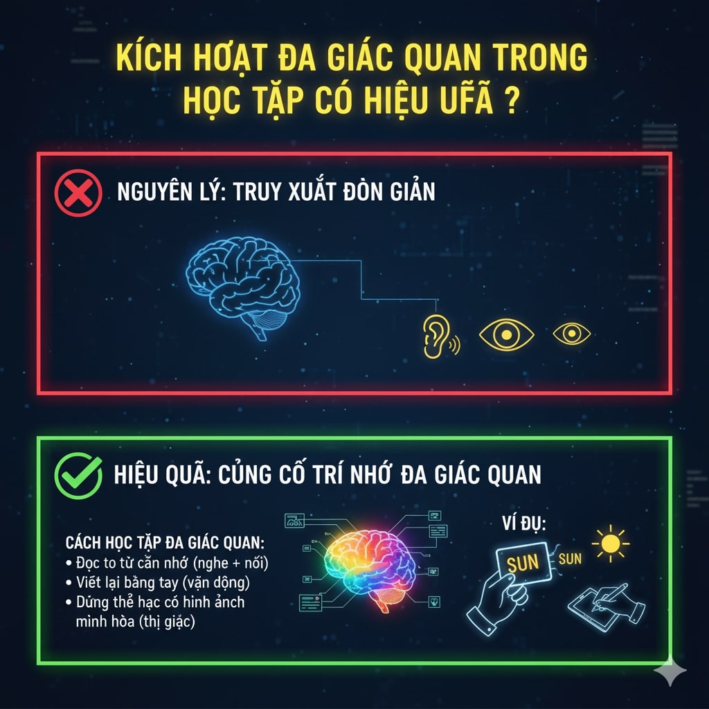 9. Kích hoạt đa giác quan trong học tập